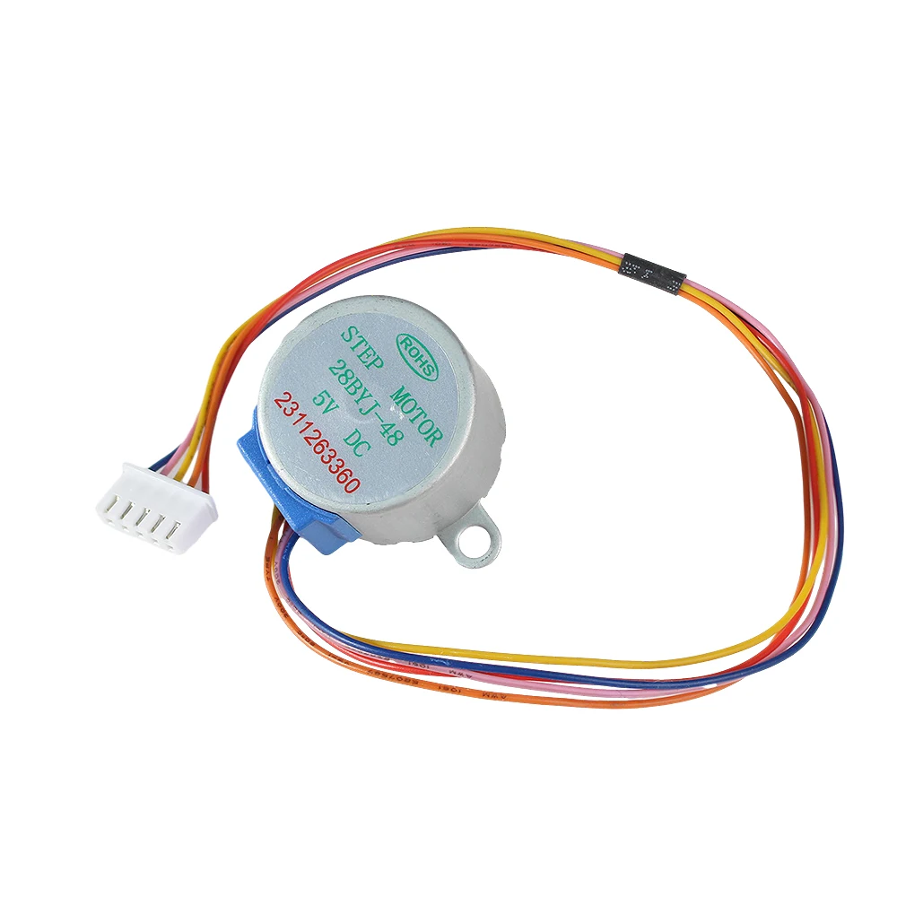 1/2PCS 28BYJ-48 Stepper Motor DC 5V Lead 25cm Reduction Step Gear Stepper Motor 4 Phase 28byj48 28byj For Arduino Diy