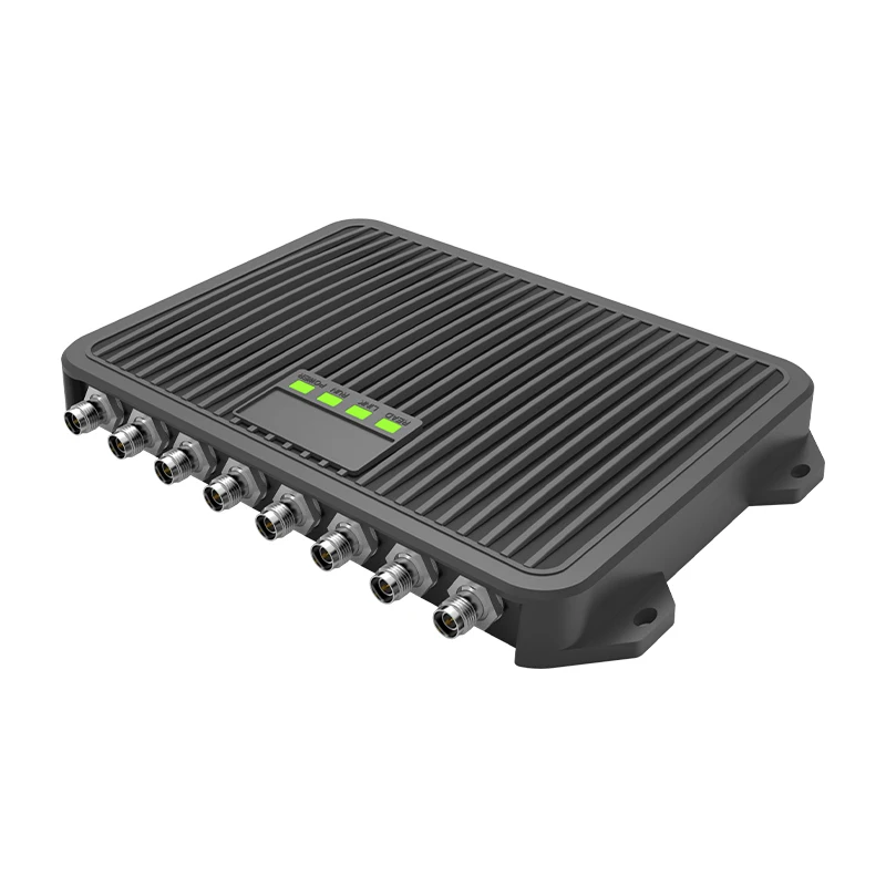 شافون CF801 قارئ محمول ذو 8 قنوات RFID UHF قدرة لمسافات طويلة مدمج في نظام لينكس قارئ بطاقات التحكم في الوصول OEM