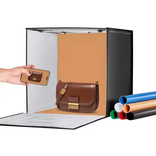 

Photo Studio Light Box 20"x20" 3000-5600K Adjustable 3 Color Temperatures