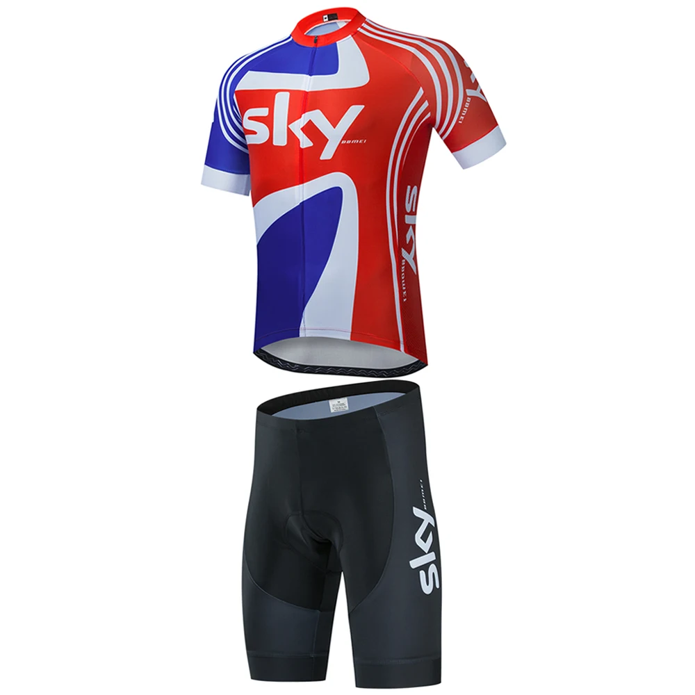 Cycling suit set, bicycle short sleeved jersey, cycling suit set, SKYBBMEI backpack shorts, mountain biking suit