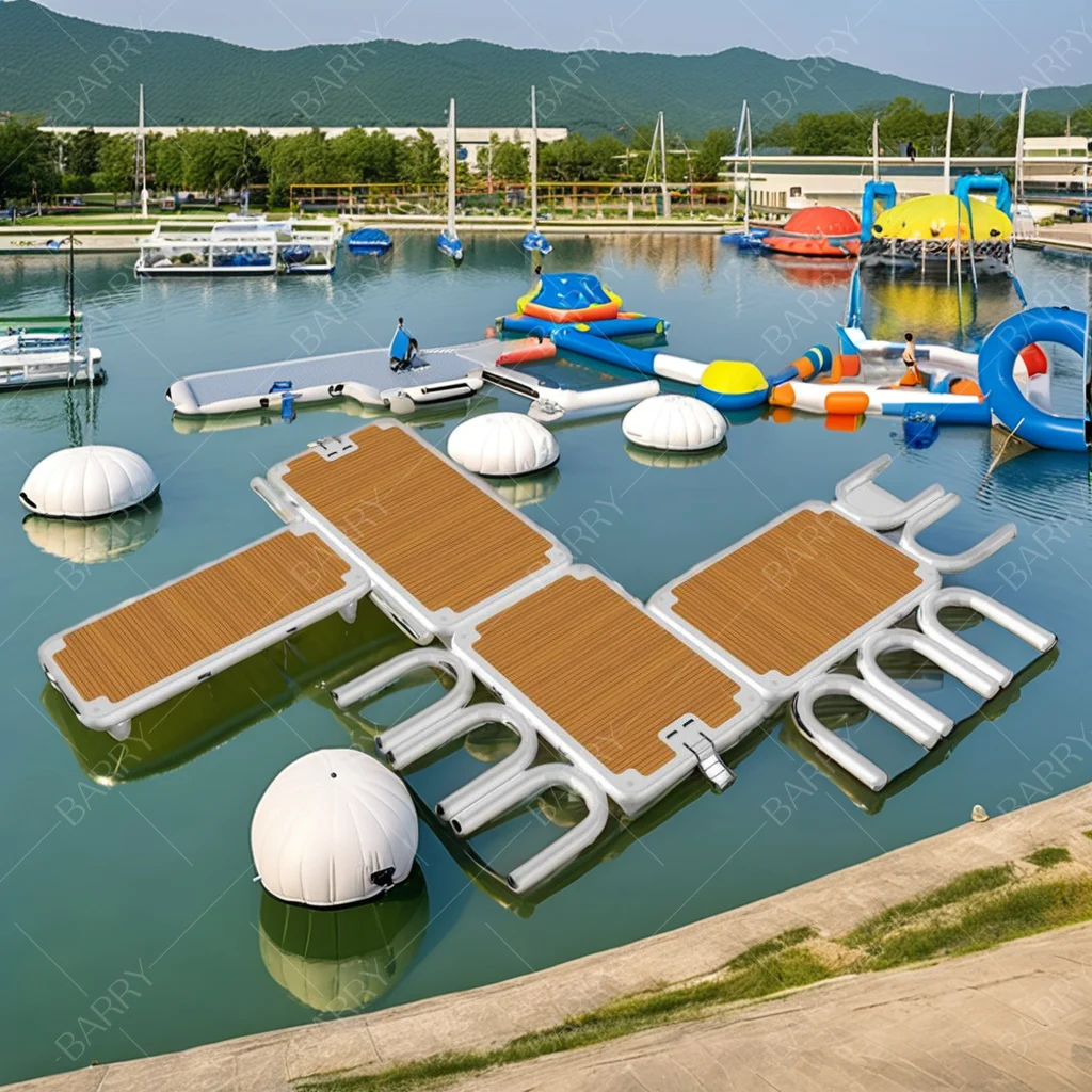 قاعدة قابلة للنفخ، منصة عائمة قابلة للنفخ، قاعدة عائمة لجزيرة اليخت قابلة للنفخ