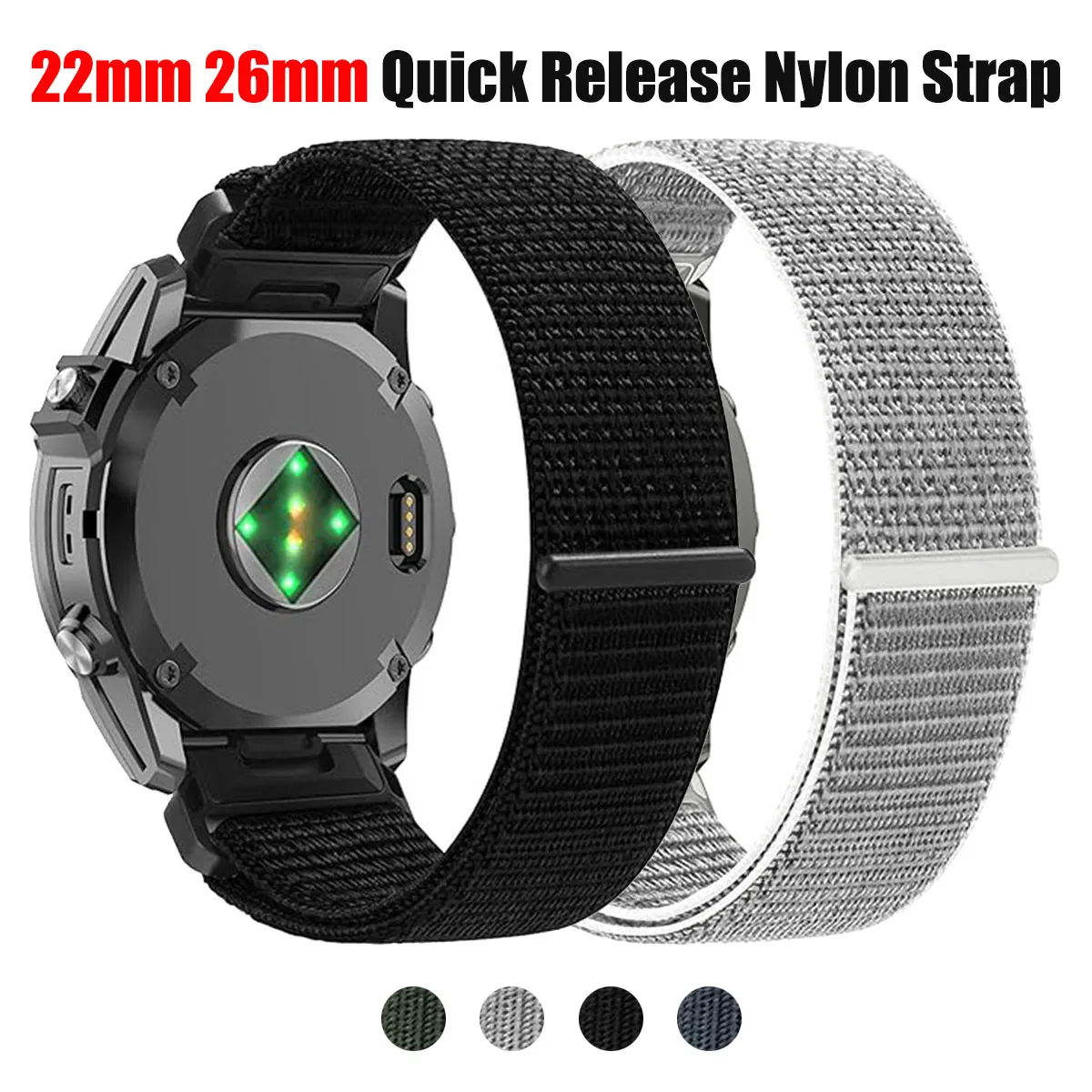 

Ремешок на липучке 22/26 мм для Garmin Fenix 8pro E 7X 7 6 6X 5X 5Plus QuickFit Band Quatix 8 7X/Forerunner 970 965 Браслет-браслет