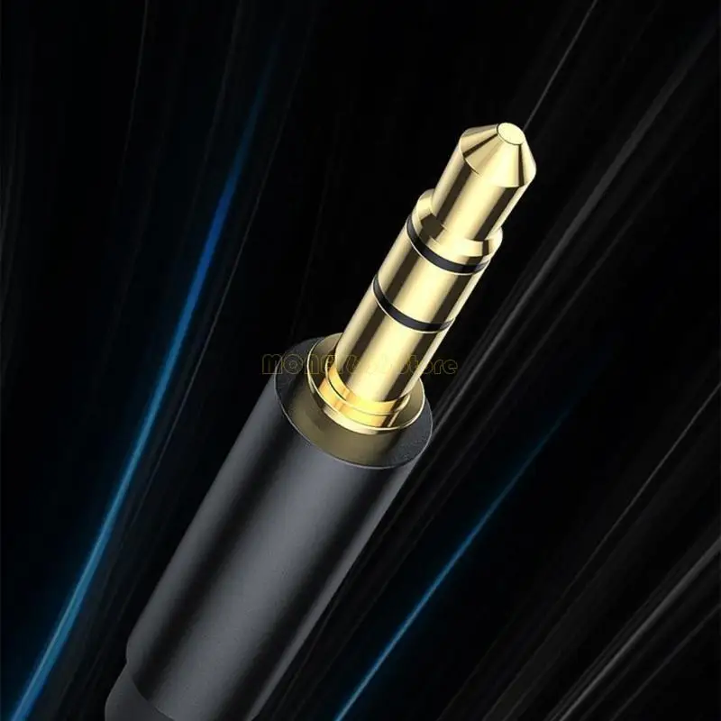 F62Cゴールドメッキ3.5mm Auxsケーブルナイロン編みのサウンドコード車とホームステレオ