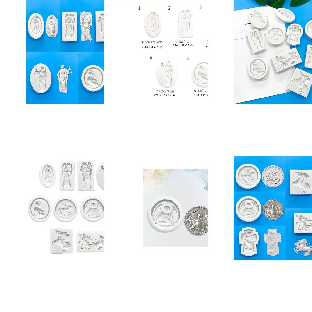  Angel Relief Silicones Fondant Molds For Cake Decorating And Baking Tool