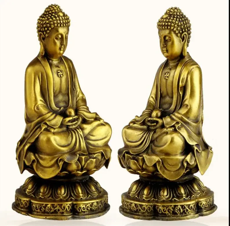 SUIRONG---2017 804+++1pc The copper Buddha Vairocana Buddha statue of Guanyin ornaments