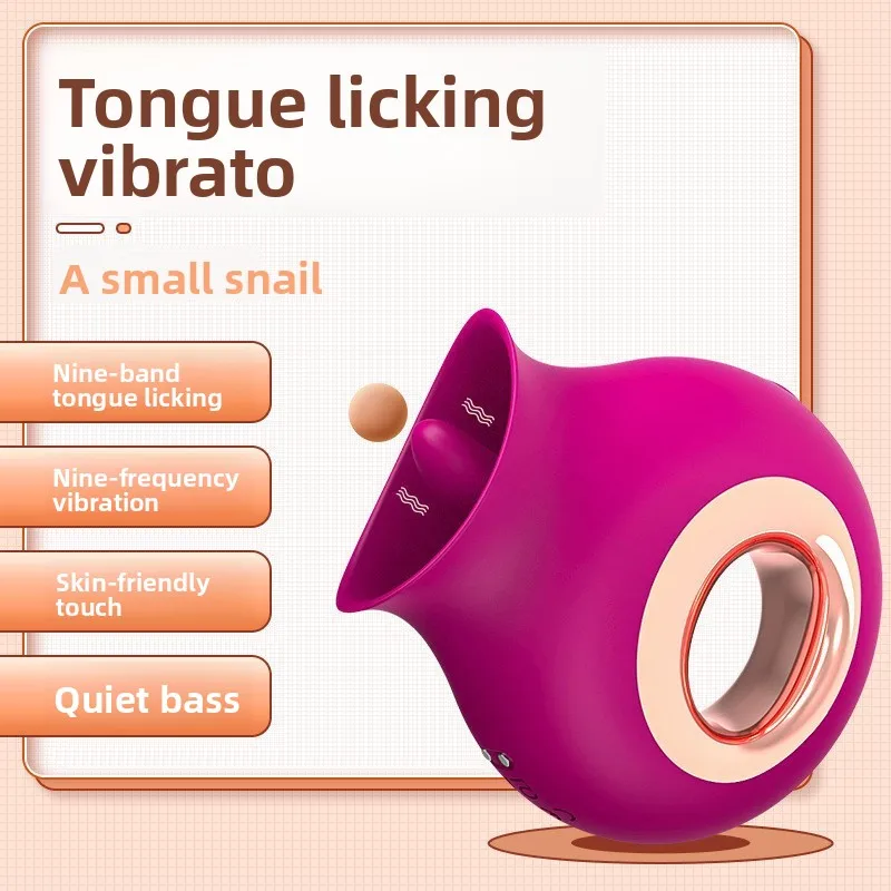 Female Masturbation Simulation Tongue Licking Vibrator Snail Pussy Fits Honey Bean Clitoris view 5