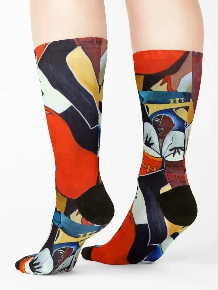 Red Hot Socks christmas gift custom shoes New year's Woman Socks Men's