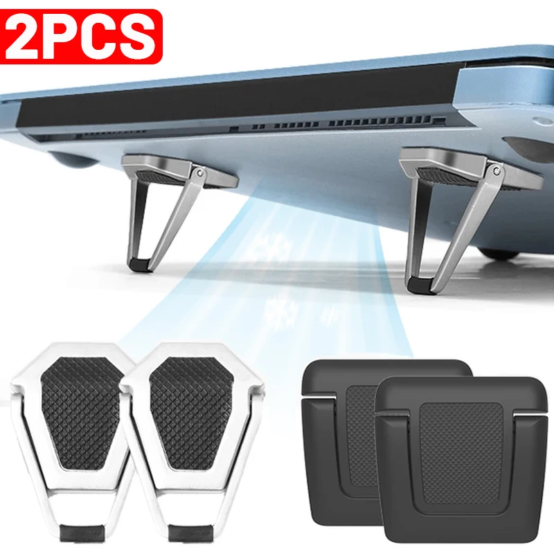Metal Foldable Laptop Stand Universal Non-slip Bracket Support for Macbook Pro Air Lenovo Notebook Laptops Mount Holder Feets
