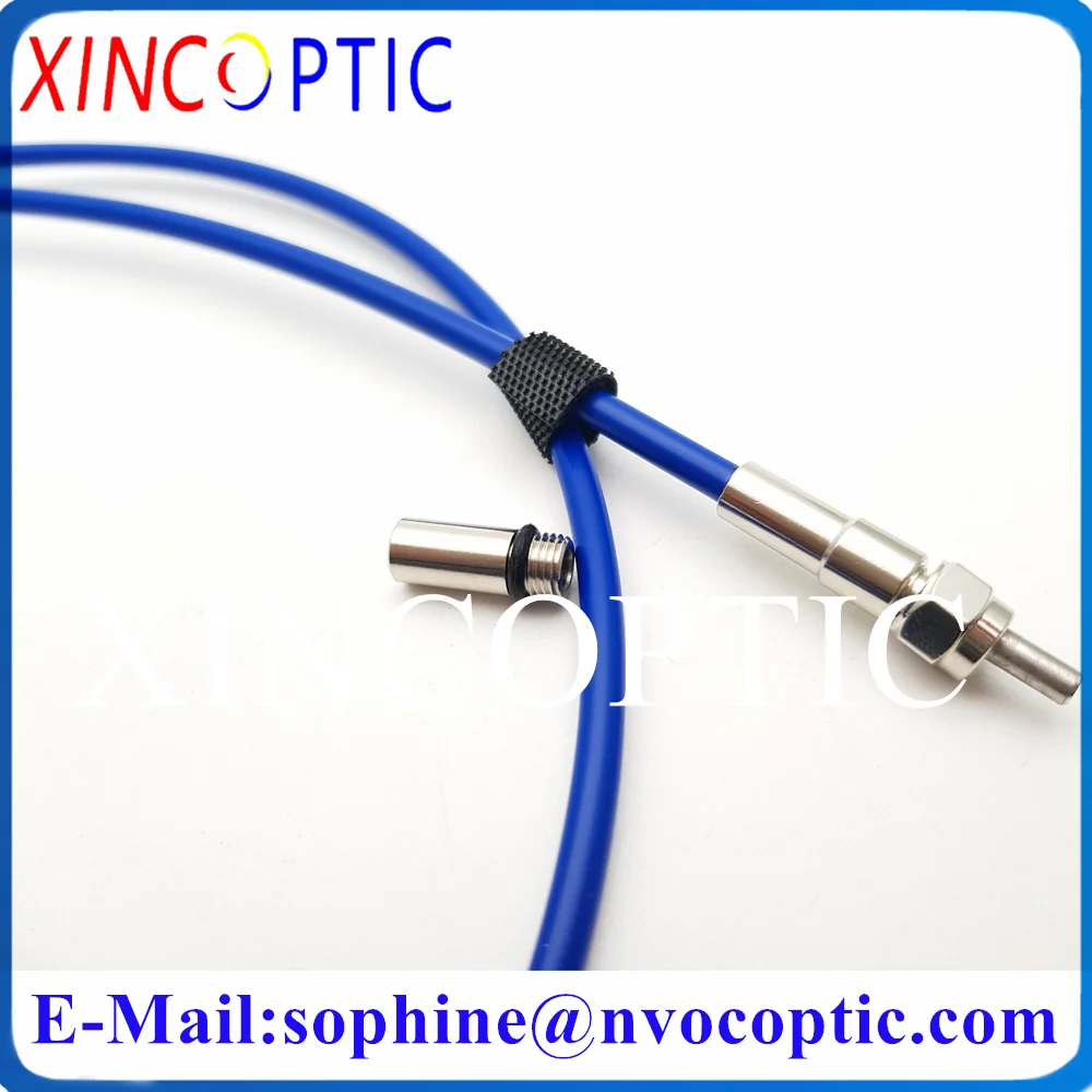 SMA905-SMA905 1500um Silica Fiber Quarts Core 1/2/3/5M 5.0mm NIR 0.37NA HI 350-1700nm Armored Fiber Optic Patch Cord Cable