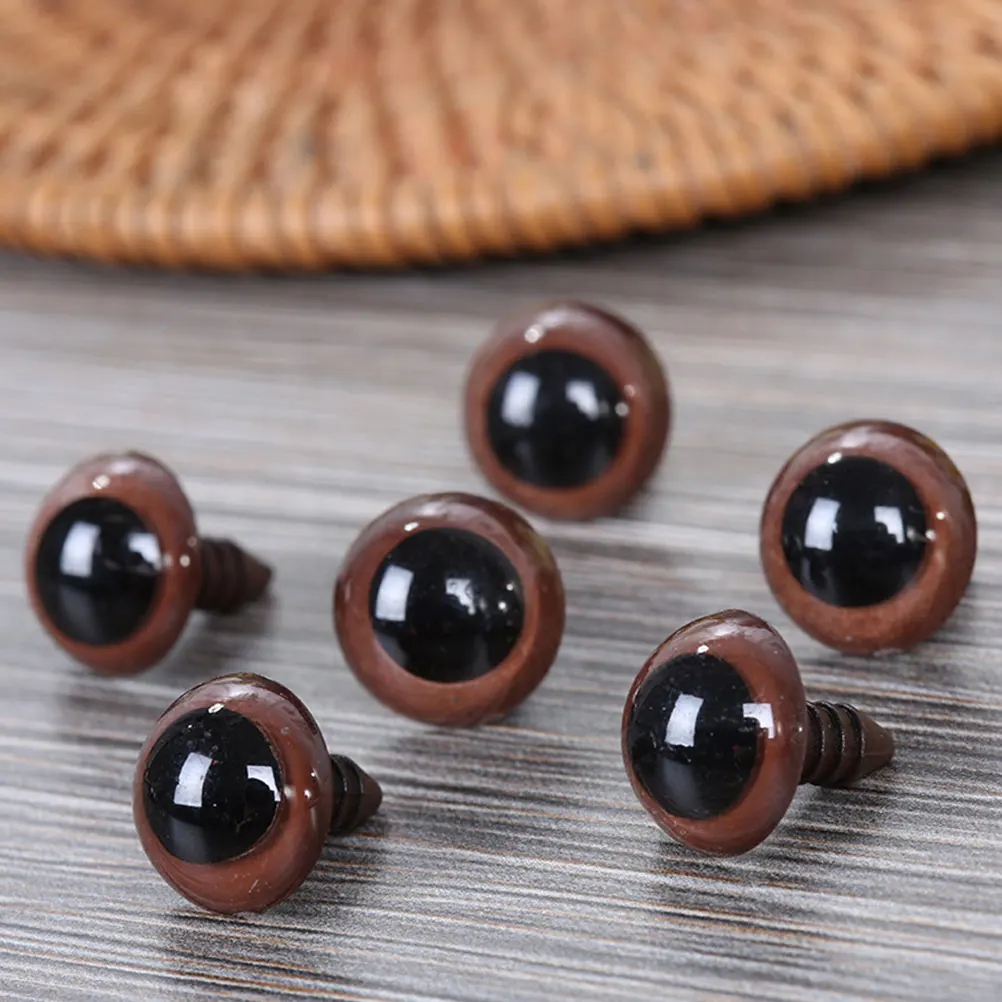 

20 Pcs Stuffed Animal Brown Bear Eyes Crochet Accessories Tool Amigurumi