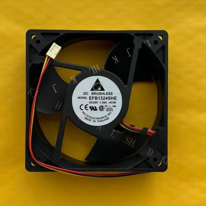 

N FOR Delta EFB1324SHE 12738 DC24V 1.38A 12.7CM 3-Pin Inverter Cooling Fan