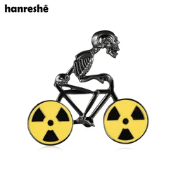 Hanreshe Funny Radiology Medical Pin Skull X-Ray Enamel Brooch Medicine Science Backpack Lapel Badge for Doctor Nurse