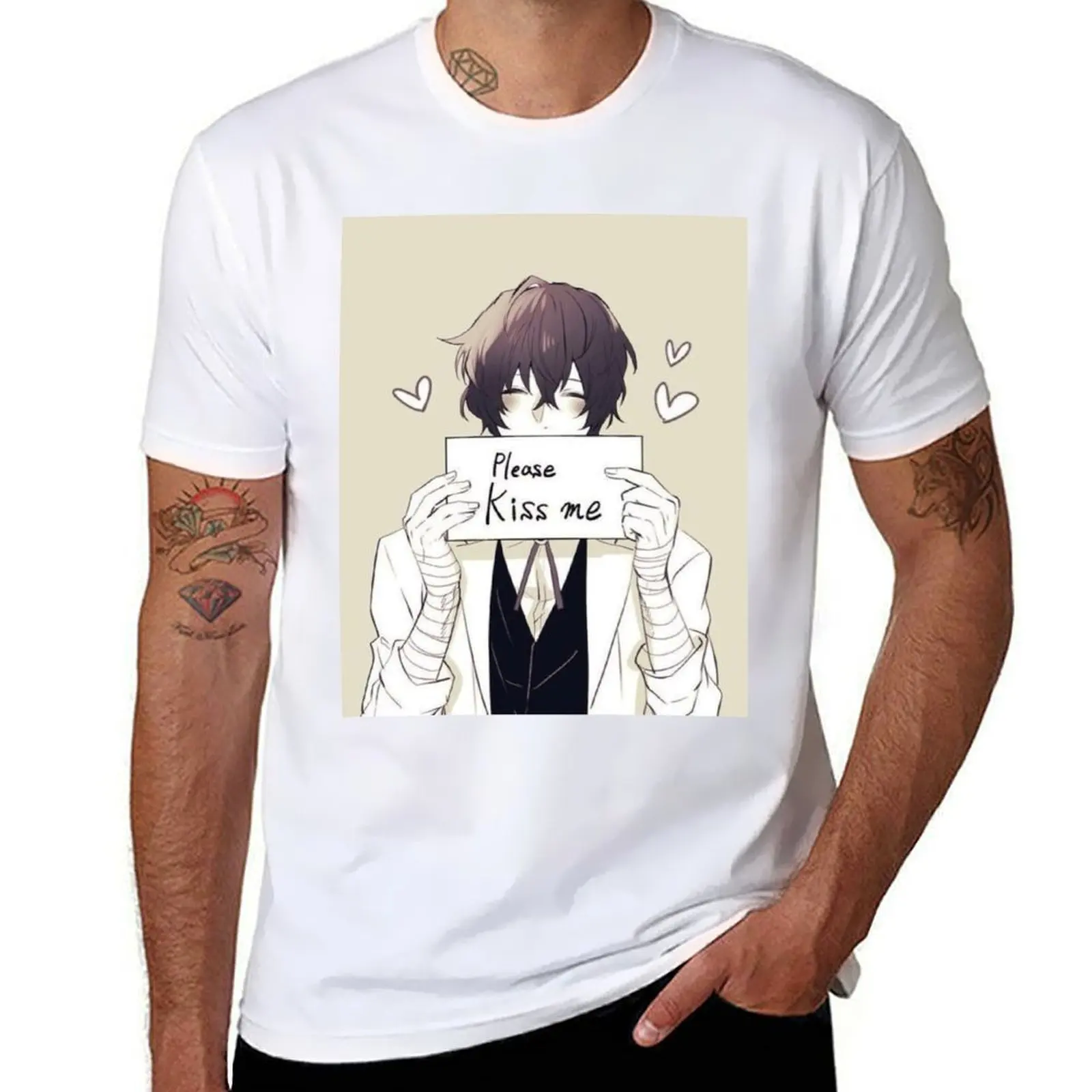

Dazai T-Shirt man t shirts high quality luxury brand t shirts for man graphic tees anime tshirt T-shirt