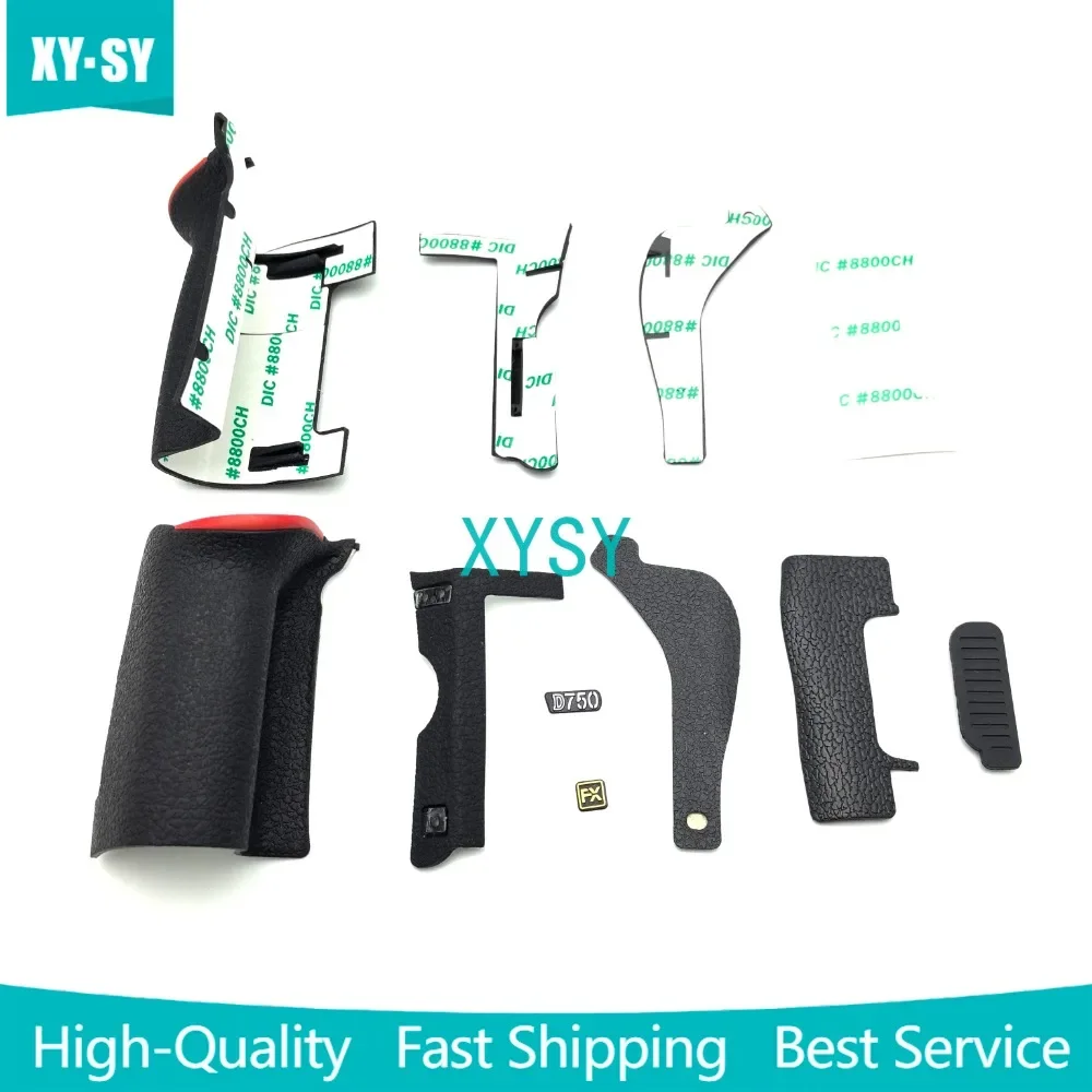 

5pcs / set of Original for Nikon D750 Left Side Grip + Card Cover Rubber Camera Repair parts Accessories