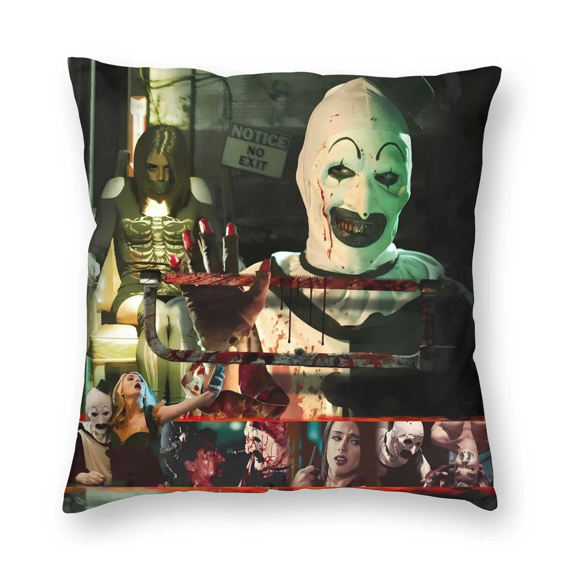 Terrifier Movie Pillow Case  Cute Funny Pillow Cover Graphic Pillowcases For Living Room Chair