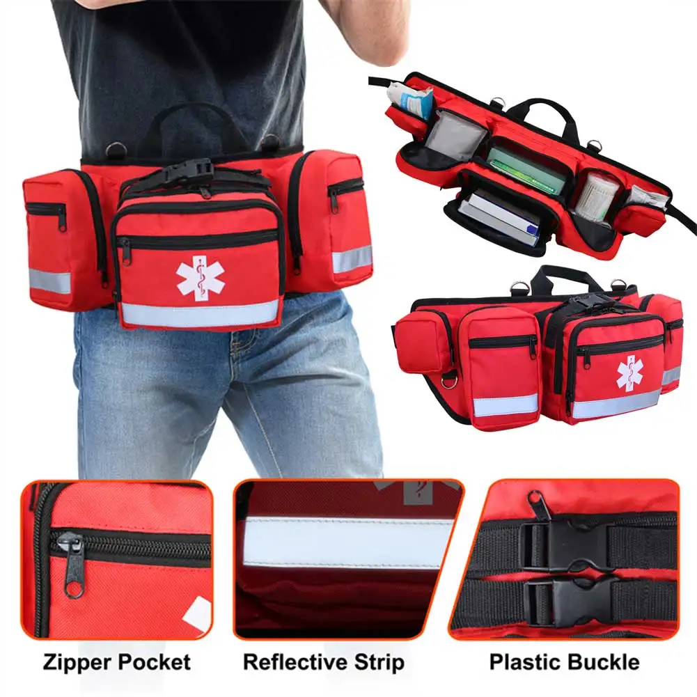 Camping First Aid Kit Empty Bag Medical Bag Medical Storage Bag Waterproof Multi-Function Travel Suit Emergency Survival Bag