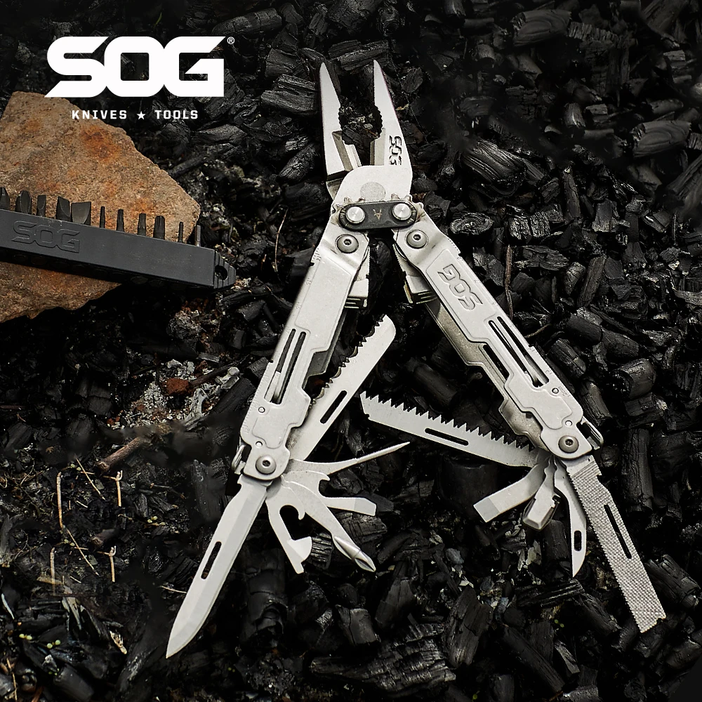 

SOG 21 in 1 PowerAccess Tactical Gear Multi-tool Folding Knife Pliers Multifunctional Hand Tools EDC Outdoor Survival equipment