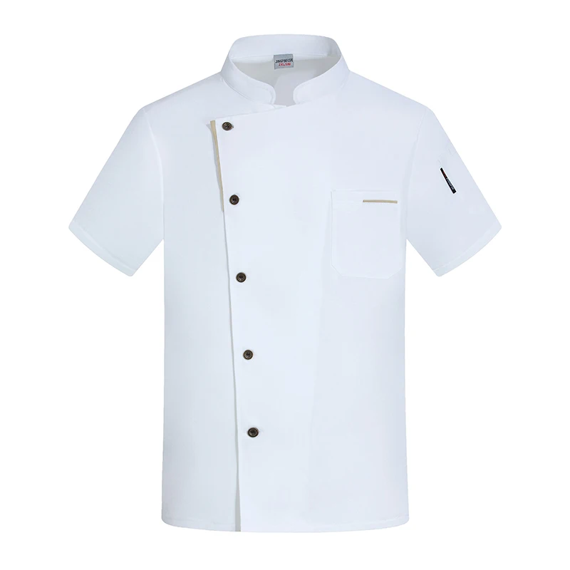 

Restaurant Uniform Pastry Chef Work Clothes Cook Jacket Food Service Cooking Clothes Tops Kitchen Shirt Hotel Waiter Overalls