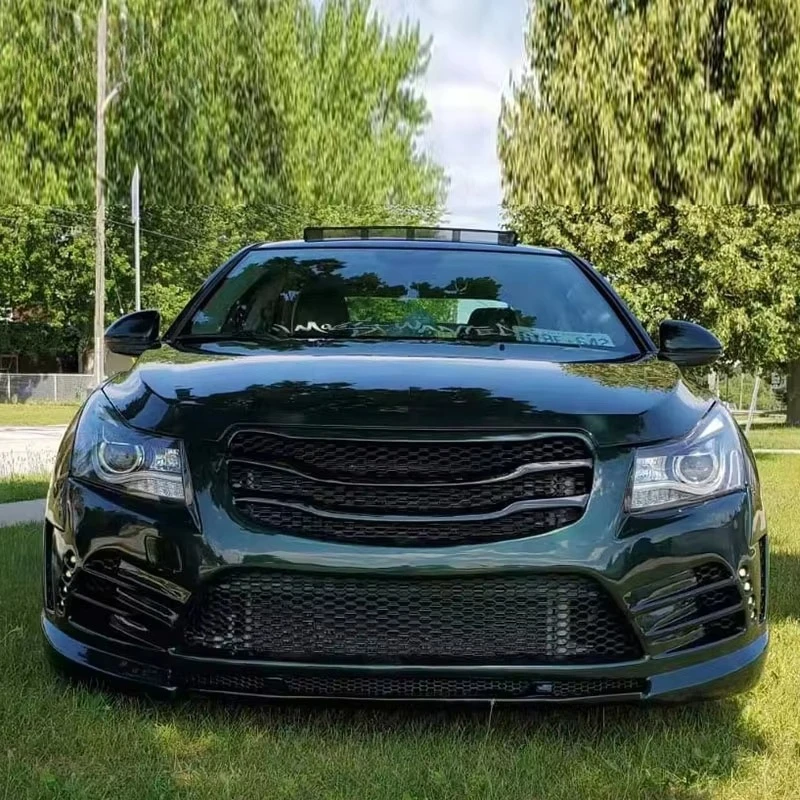 مجموعات هيكل السيارة البلاستيكية PP لسيارة شيفروليه كروز 2009-2015 المصد الأمامي الجديد المصد الخلفي التنانير الجانبية مصدات السيارة #2