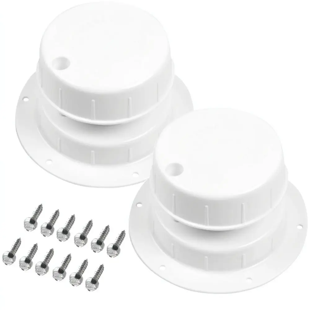 Camper Trailer Bathroom Vent Cover White PP Material Roof Plumbing Ventilation Cap Replacement For RV Accessories