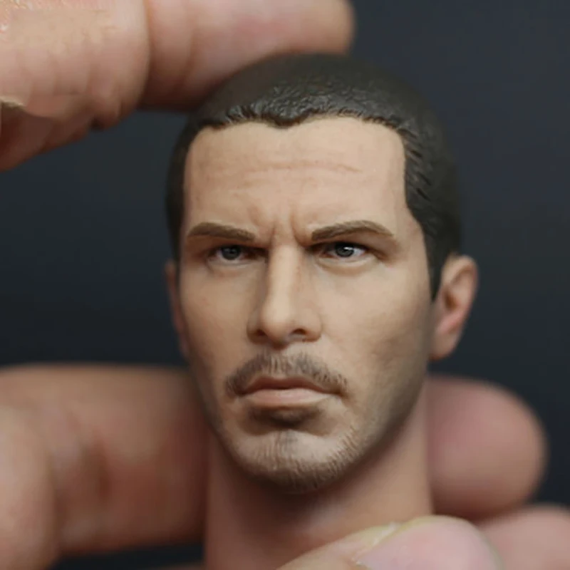 1/6 Christian Bale Male Head Sculpt Carving Model Toy Male Figure for 12