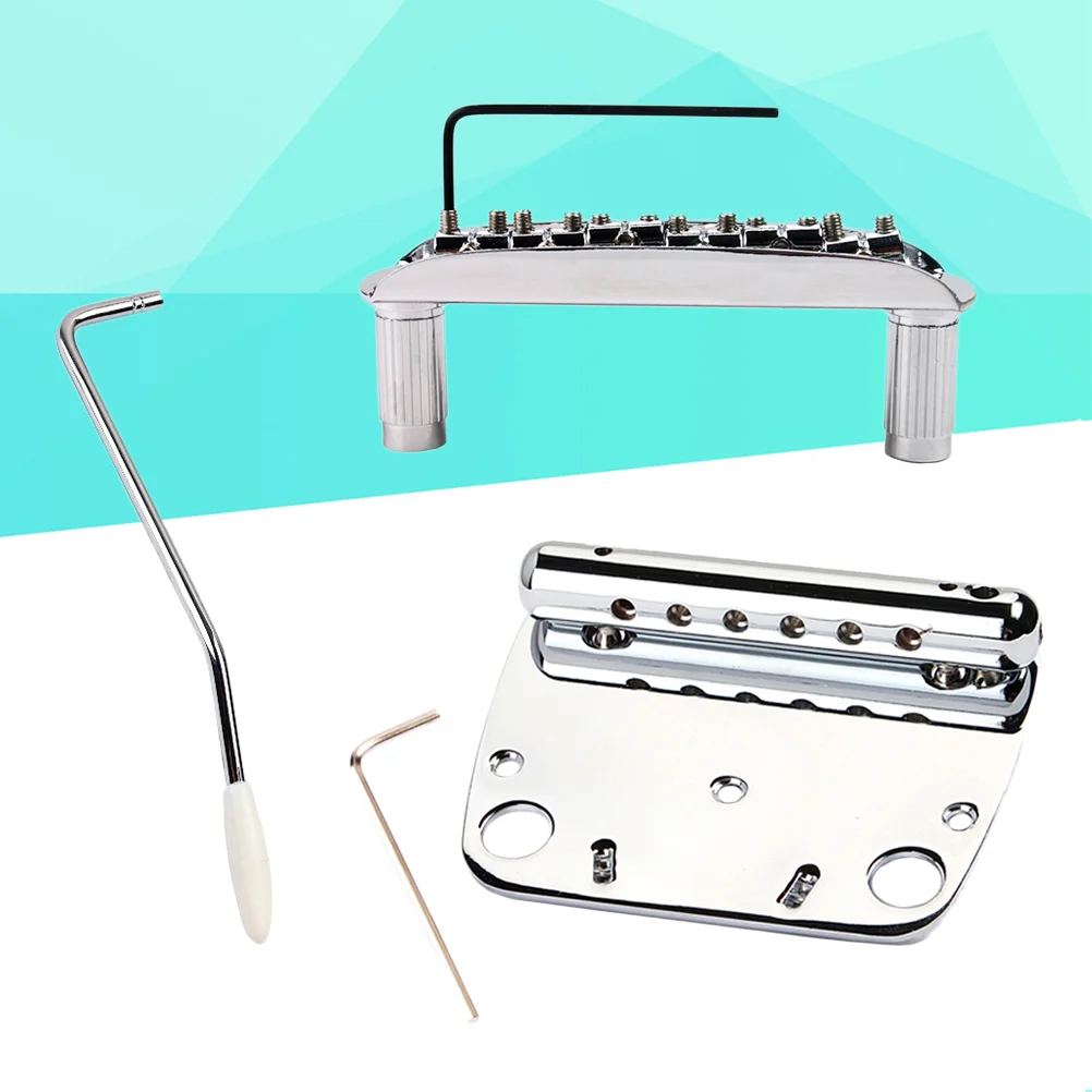 

Exquisite Guitar Tremolo Bridge Tailpiece Set For Guitar Part Accessories Tailpiece Guitar Bridge