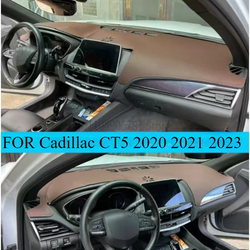 

ДЛЯ Cadillac CT5 2020 2021 2023, приборная панель автомобиля, избегайте света, анти-УФ-коврик, нескользящие ковры