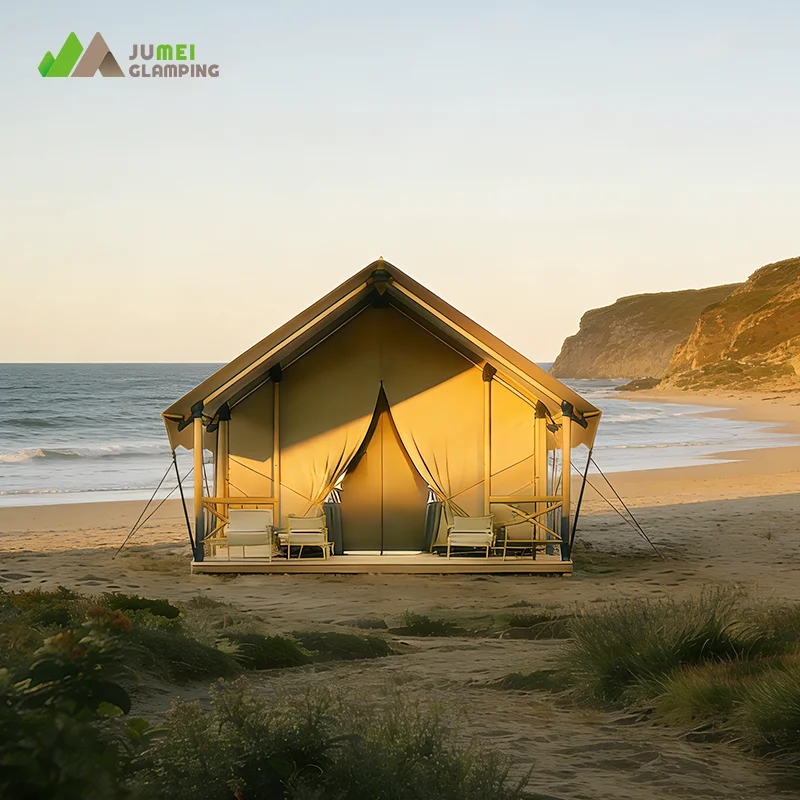 High Quality Supplier Manufactures Luxurious and Comfortle Family Resort Hotel Glamping Safari Tent