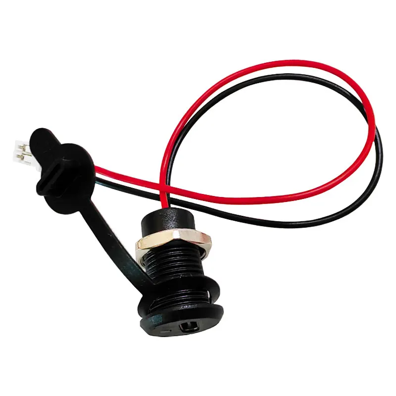 USB C high current charging socket with nut snap lock plate TYPE-C LED Lamp female type C waterproof female connector Jack