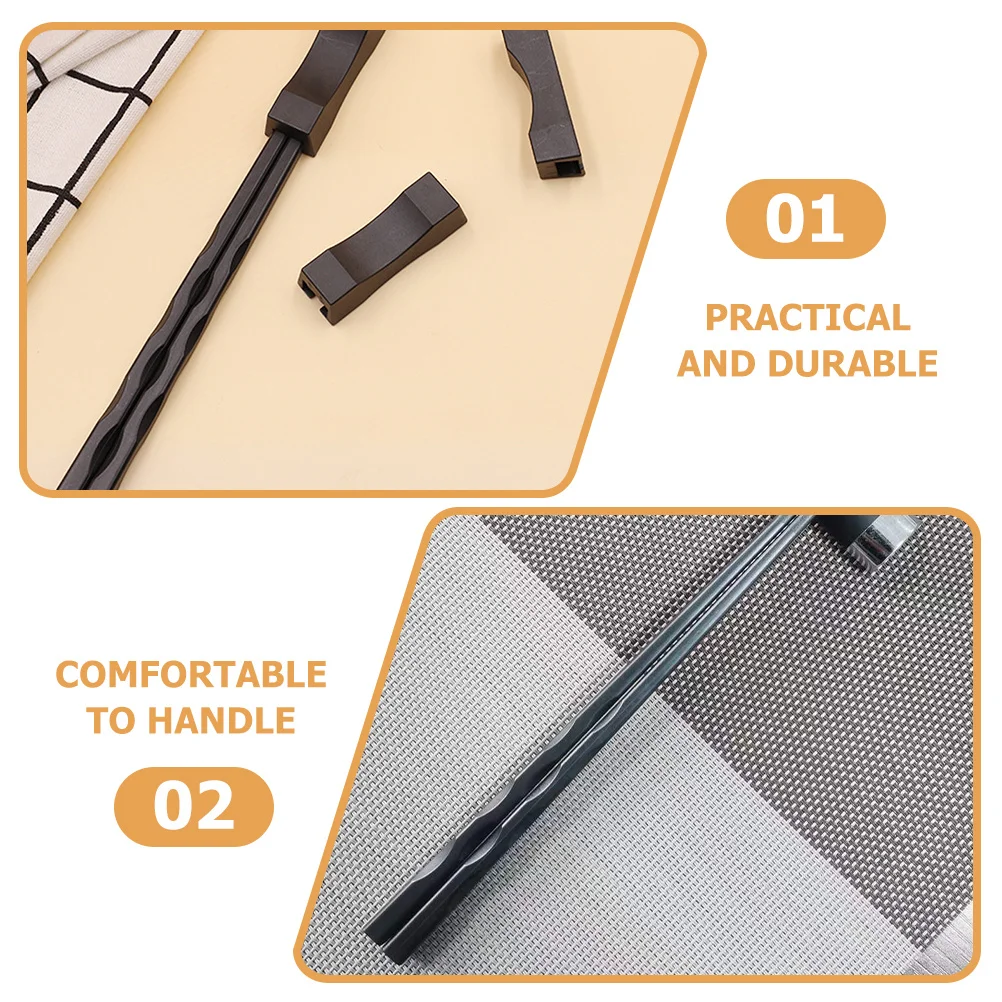 

5Pairs Reusable Fiberglass Japanese Style Chopsticks Non-Slip Heat-Resistant for Sushi Cooking Hot Pot