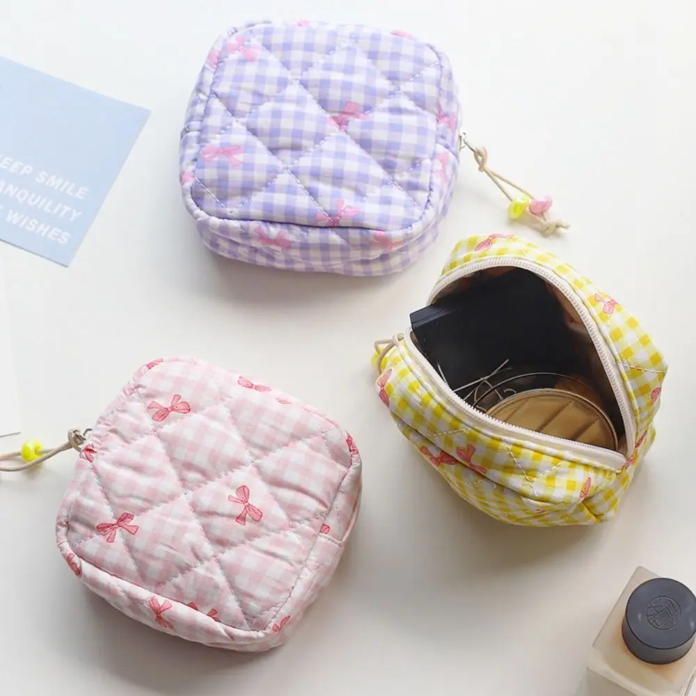 

Fashion Kawaii Sanitary Napkin Storage Bag Large Capacity Cartoon Square Bag Cute Portable Small Item Bag