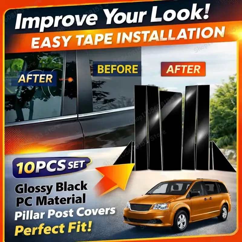 Kit de Molduras Decorativas Exteriores para Ventanas de Puerta, Repuesto para Dodge Grand Caravan, Town & Country, Rams Grand Canyon