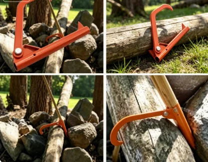 Labor Saving Log Puller Outdoor Logging Prying Tool Portable Wood Moving Log Hauling Appliance