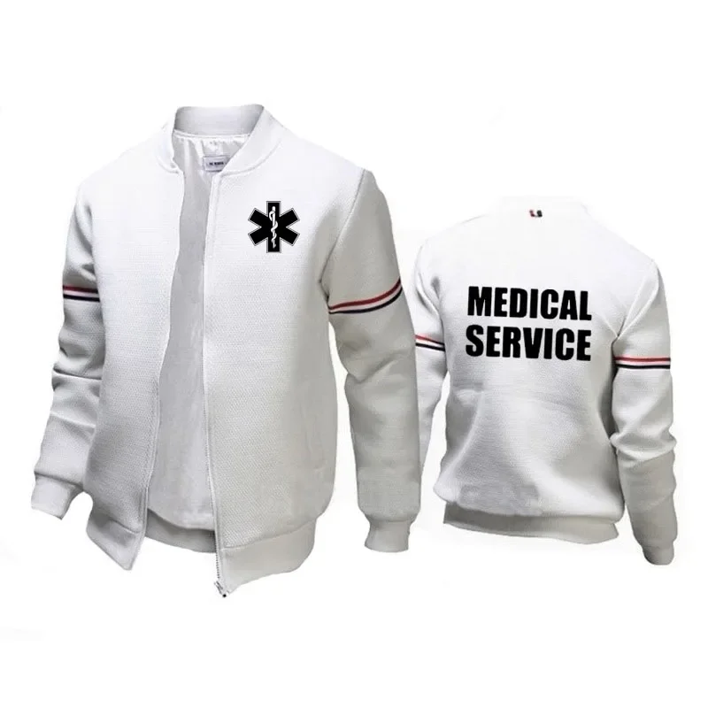 2024 New Jacket EMT Paramedic Emergency Medical Services Jacket Men Outdoor High Quality cotton Casual sports Men's cardigan top