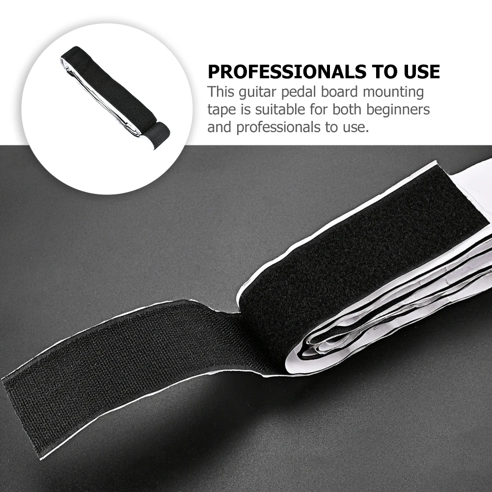

Pedalboard Adhesive Bracket Tape for Guitar Pedal Mounting Strong Sticky Strips Hook Loop Fastener Electric Guitar Effector