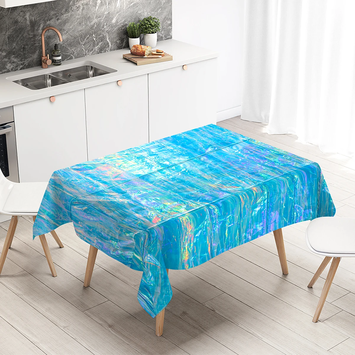 

Ocean Waves Tablecloths Birthday Holiday Party Decorations for Home Disposable Table Cloth Birthday Baby Shower Party Supplies