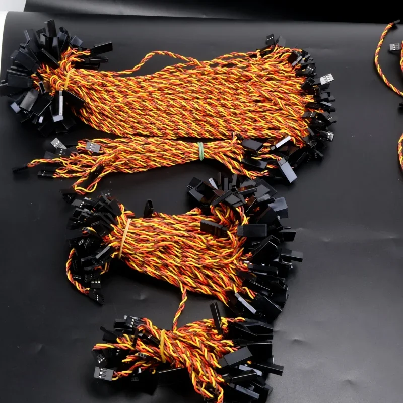 5 قطعة 10/15/20/30/50/100 سنتيمتر المضادة للتدخل سيرفو تمديد كابل 30 الأساسية ل Futaba و JR سيرفو هليكوبتر سيارة جزء لعبة #6