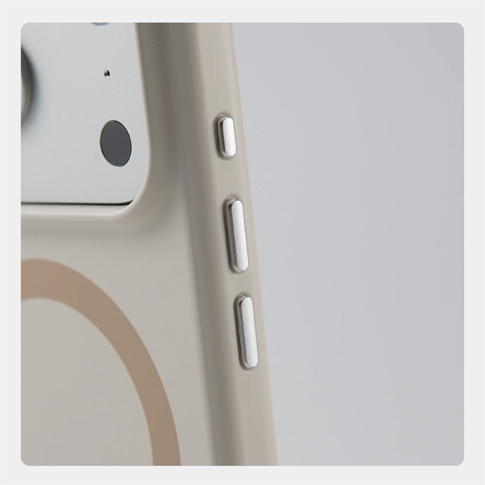 Modische Dopamin-Farben Silikon-Matt-Hülle für iPhone 18 17 16 Pro Max Magnetisches Kabelloses Laden Stoßfeste Hit-Farben-Abdeckung – Detail 7
