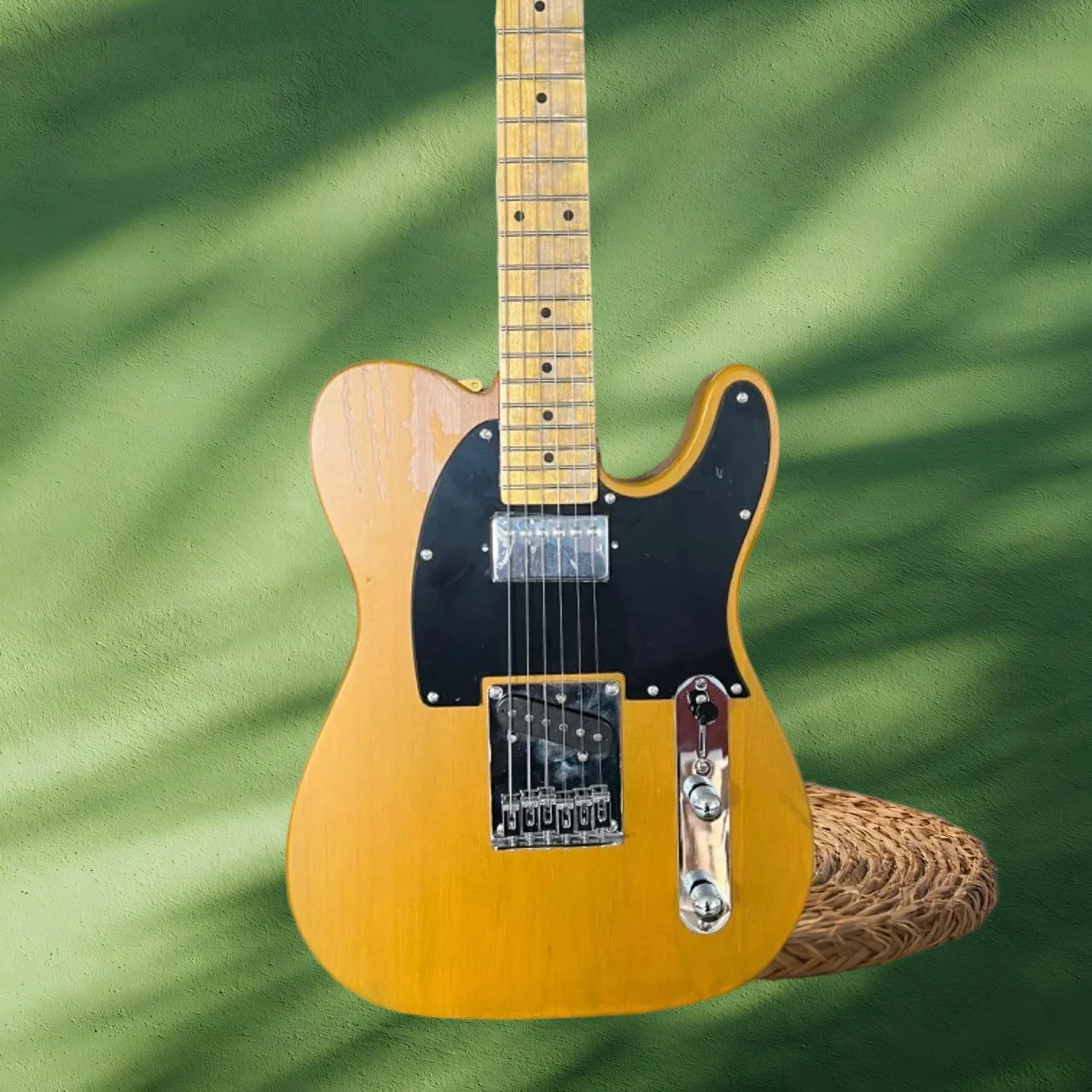 39 inches Rock Guitar Make Old Yellow Maple Fingerboard  Body Great Value High Quality 2026
