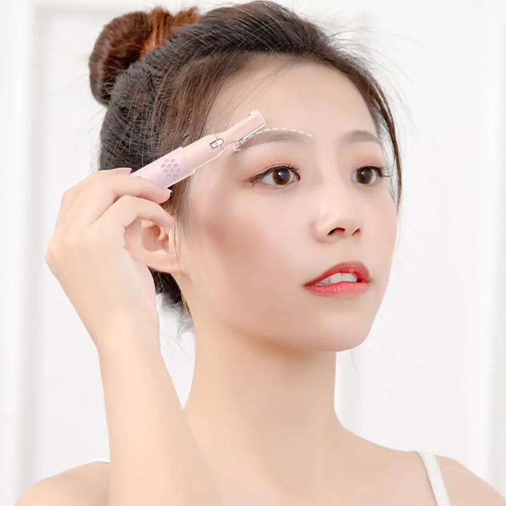 Usb recarregável multifuncional elétrico sobrancelha trimmer corpo sobrancelha cabelo portátil aparar removedor barbeador masculino lavável w c2j0