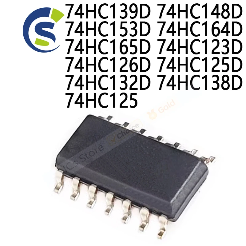 10PCS SN74HC125DR SOP-14 74HC139D 74HC148D 74HC153D 74HC164D 74HC165D 74HC123D 74HC126D 74HC125D 74HC132D 74HC138D 74HC125 