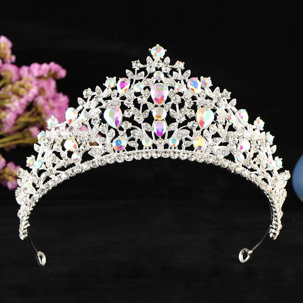 

Luxury Crystal Wedding Crown For Women Ornaments Noble Women Tiara For Banquet Wedding Women's Hair Accessories