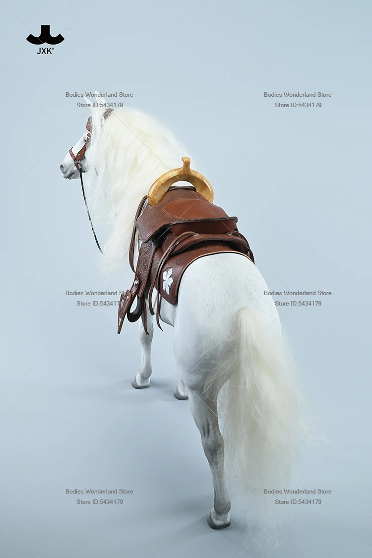 JXK208C 1/6 스케일 시뮬레이션 된 미니 말 안장 하네스 인형 집 장면 액세서리 12 인치 액션 피규어 바디