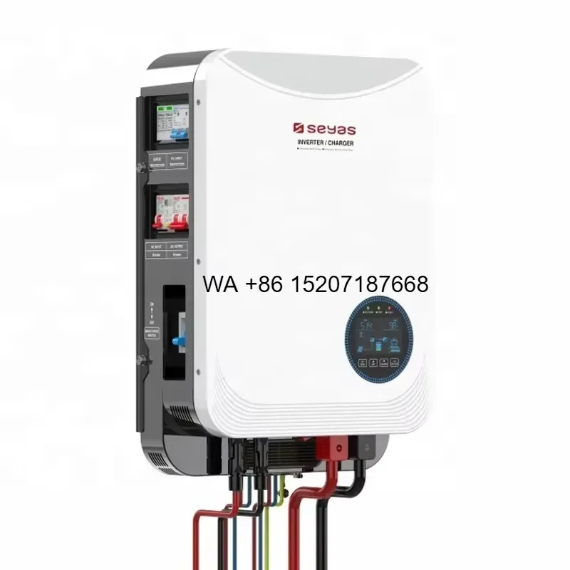 Wmwmnu Pure Sine Wave Hybrid MPPT Solar Inverter 6.2KW 48V 500V PV Voltage Single Phase for Home Solar System
