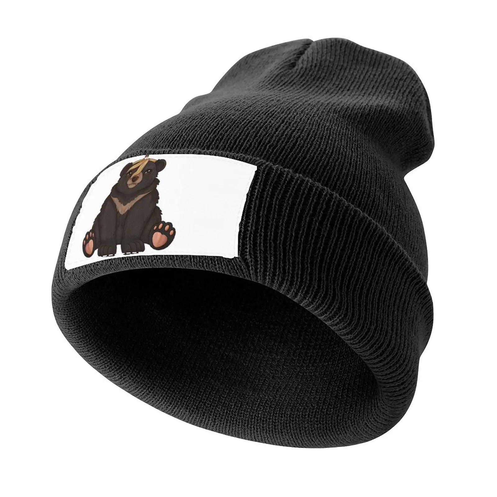 

Asian Black Banana Bear (White) Knitted Cap hiking hat Bobble Hat Women Beach Fashion Men's