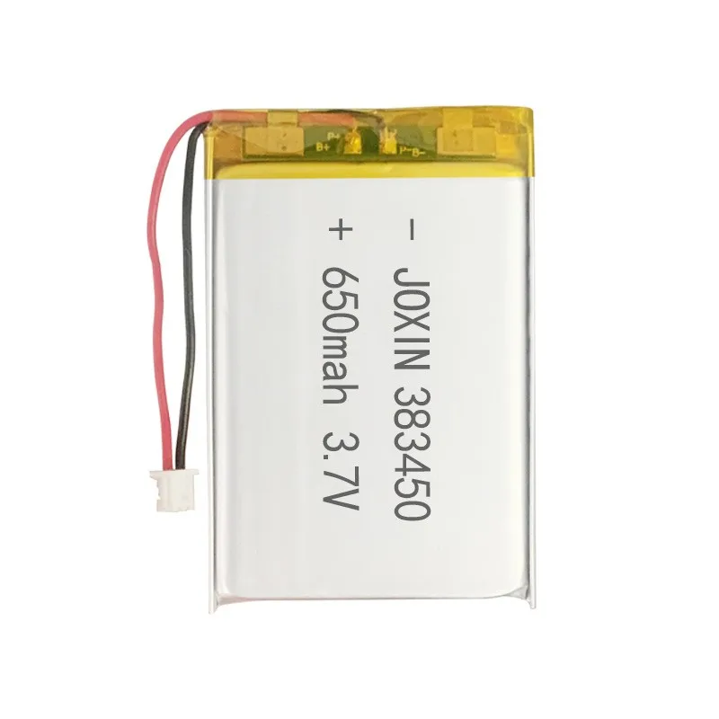 383450-650mAh3.7v polymer lithium battery, LED light beauty instrument, soft bag rechargeable polymer lithium battery