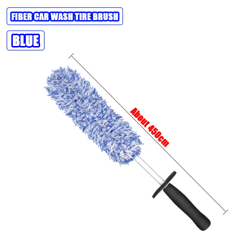 

Car Wash Super Brush Microfiber Premium Wheels Brush Non-Slip soft Handle Easy To Cleaning car wheel Spokes Car Accessories