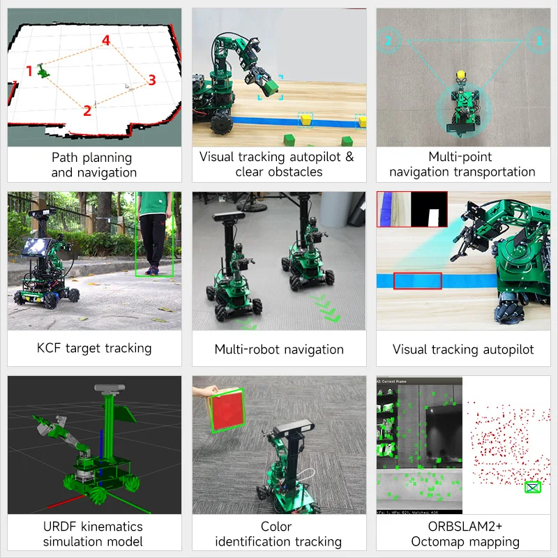 Rosmaster X3 Plus ROS AI Robot Python Programming with 6-DOF Moveit Robotic Arm for Jetson NANO/Orin NANO/Orin NX/RaspberryPi 5