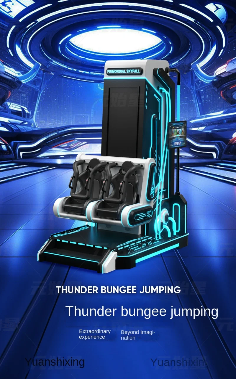 vr Thunder bungee experience equipment body sense simulation roller coaster