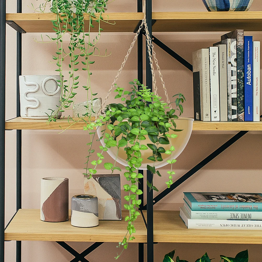 

Hanging Flower Pot Iron Wall Mount Basket For Plants Outdoor Decorative Planter Durable Garden Decor Hanging Basket